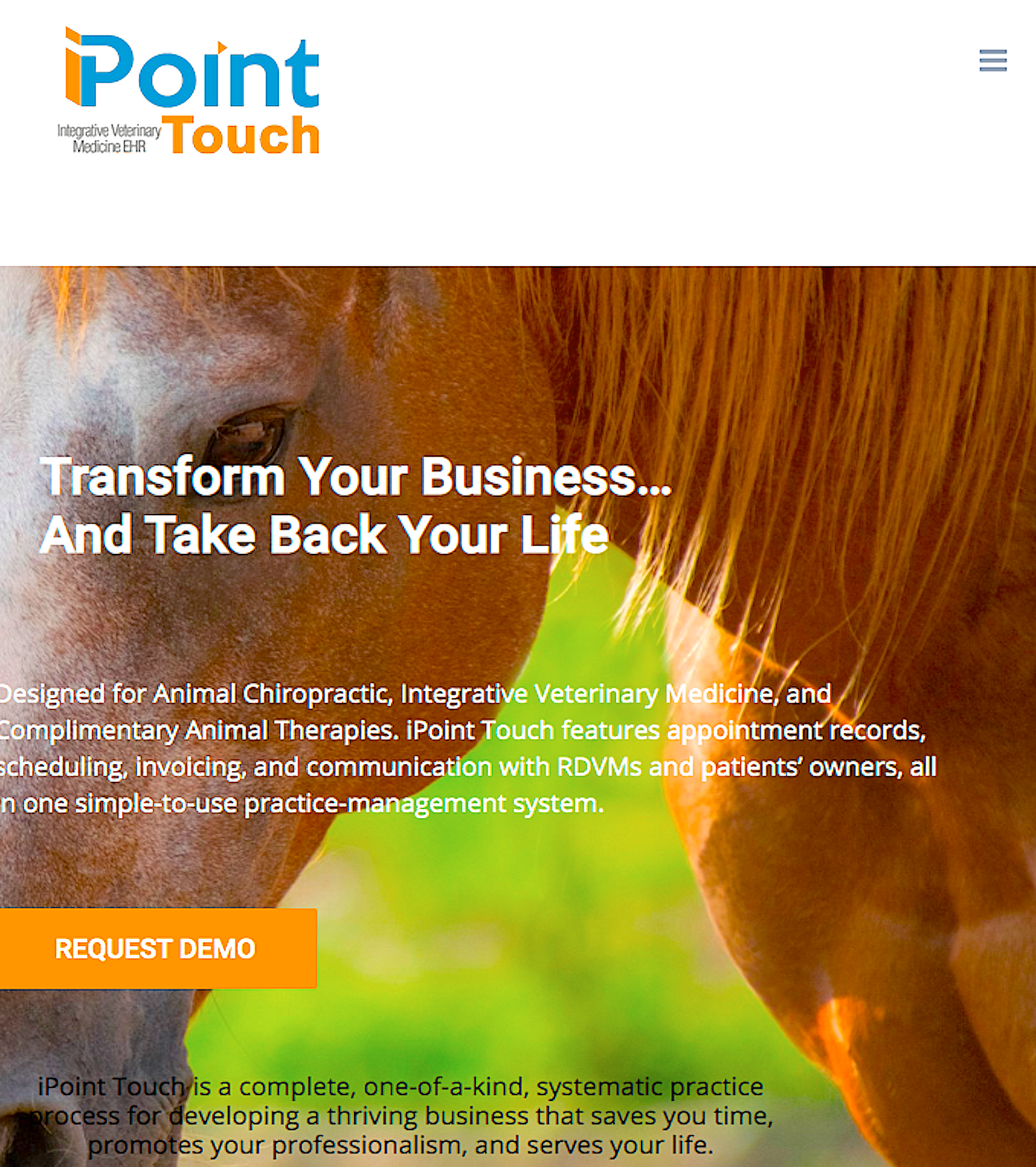 IPOINT TOUCH: integrative veterinary medicine practice software