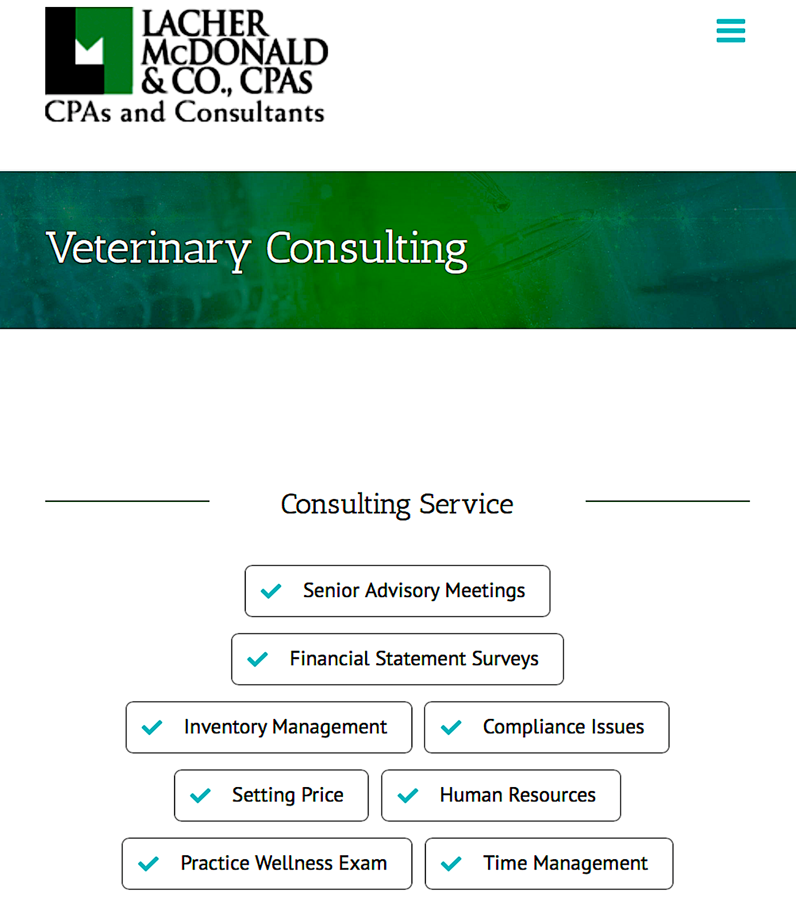 LACHER McDONALD & CO: veterinary consultants and CPAs - Vital Vet
