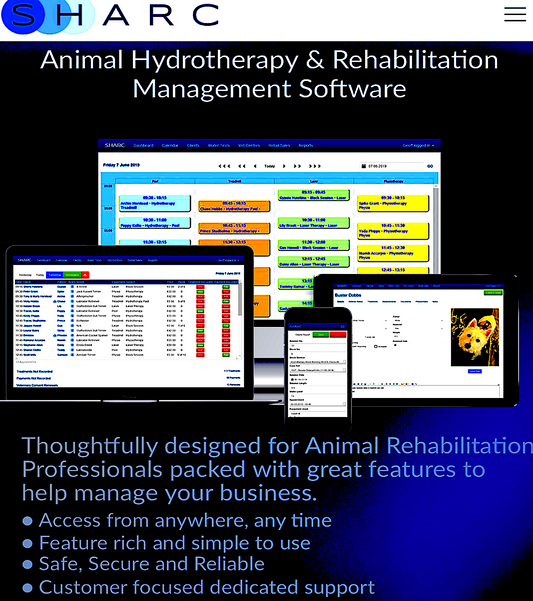 SHARC: animal hydrotherapy and rehabilitation management software - Vital Vet
