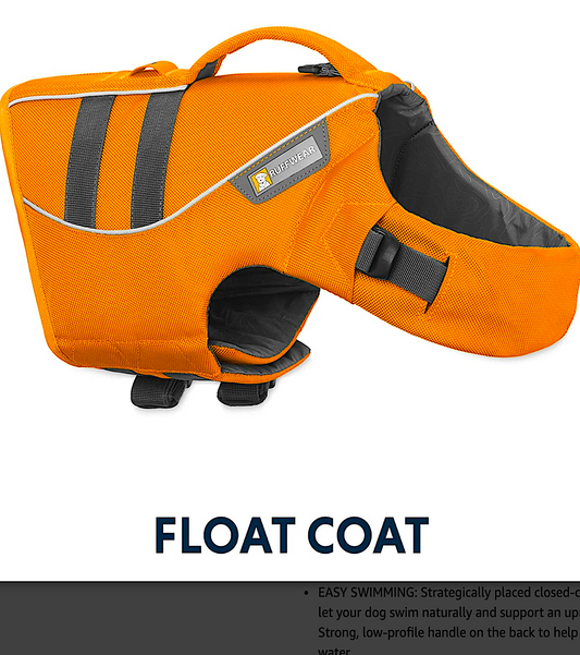 RUFFWEAR FLOAT COAT FOR SWIM & REHAB: adjustable and reflective - Vital Vet