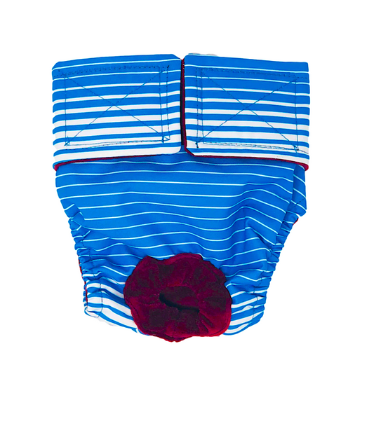 SWIM DIAPERS FOR HYDROTHERAPY & RECREATIONAL SWIM: waterproof fabric that stays in place in the water