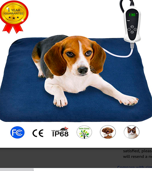 RIOGOO PET HEATING PAD: great for arthritic pets; auto-off with chew-resistant cord