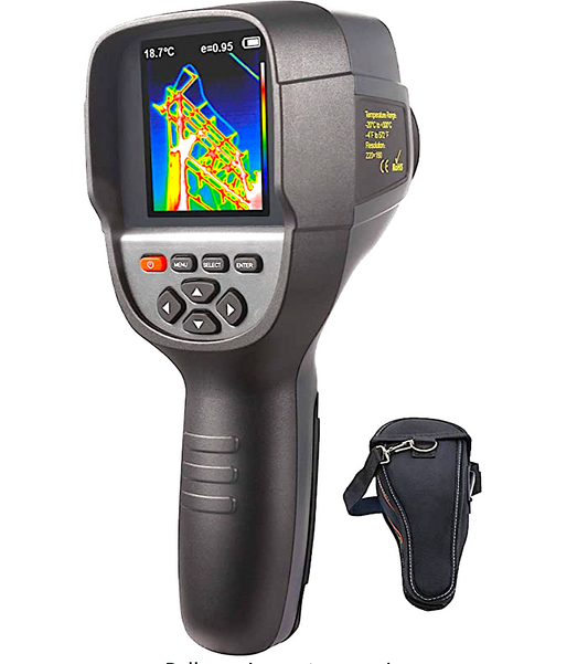 HIGH REZ IR INFRARED THERMAL IMAGING CAMERA: lightweight, portable, rechargeable, 3.2" color display