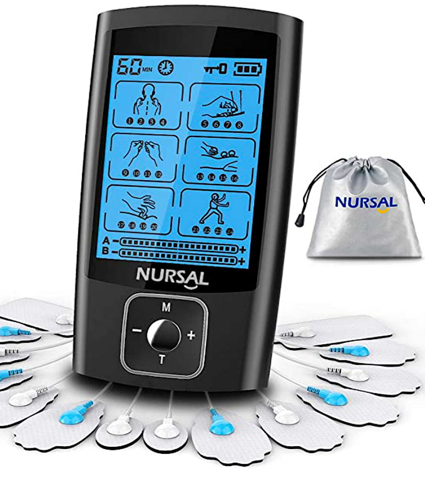 NURSAL EMS TENS: professional muscle stimulator massager for pain relief
