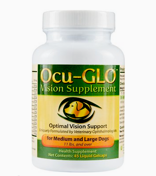 OCU-GLO VISION SUPPLEMENT: natural supplements developed bu veterinary opthalmologists