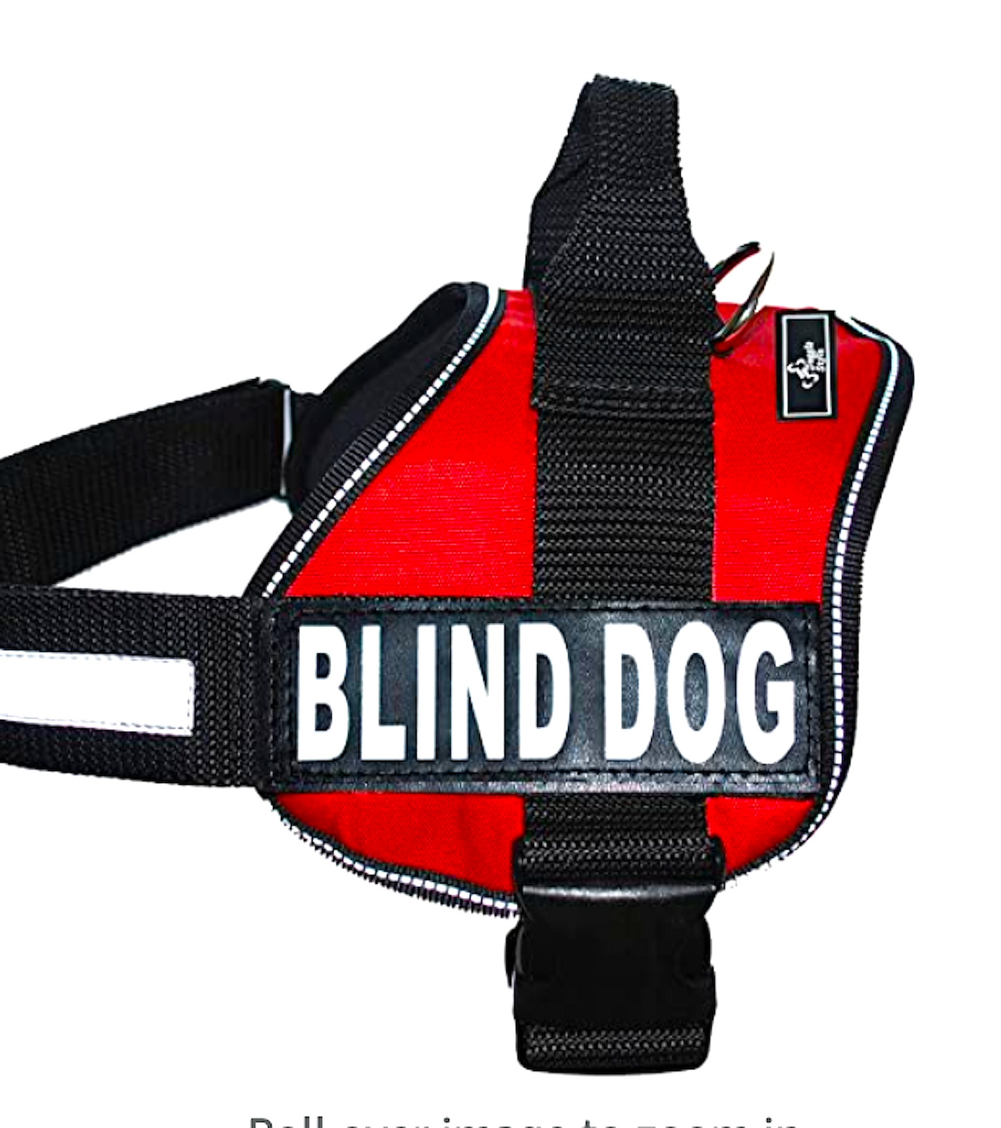 HARNESS FOR BLIND DOGS: let others know that your dog needs special consideration