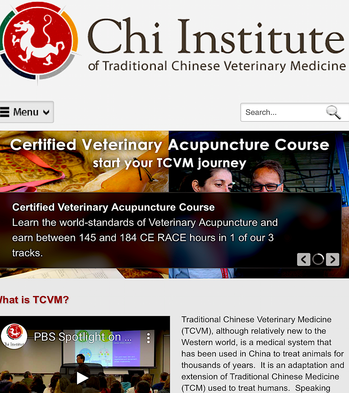 CHI INSTITUTE OF TRADITIONAL CHINESE MEDICINE - Vital Vet