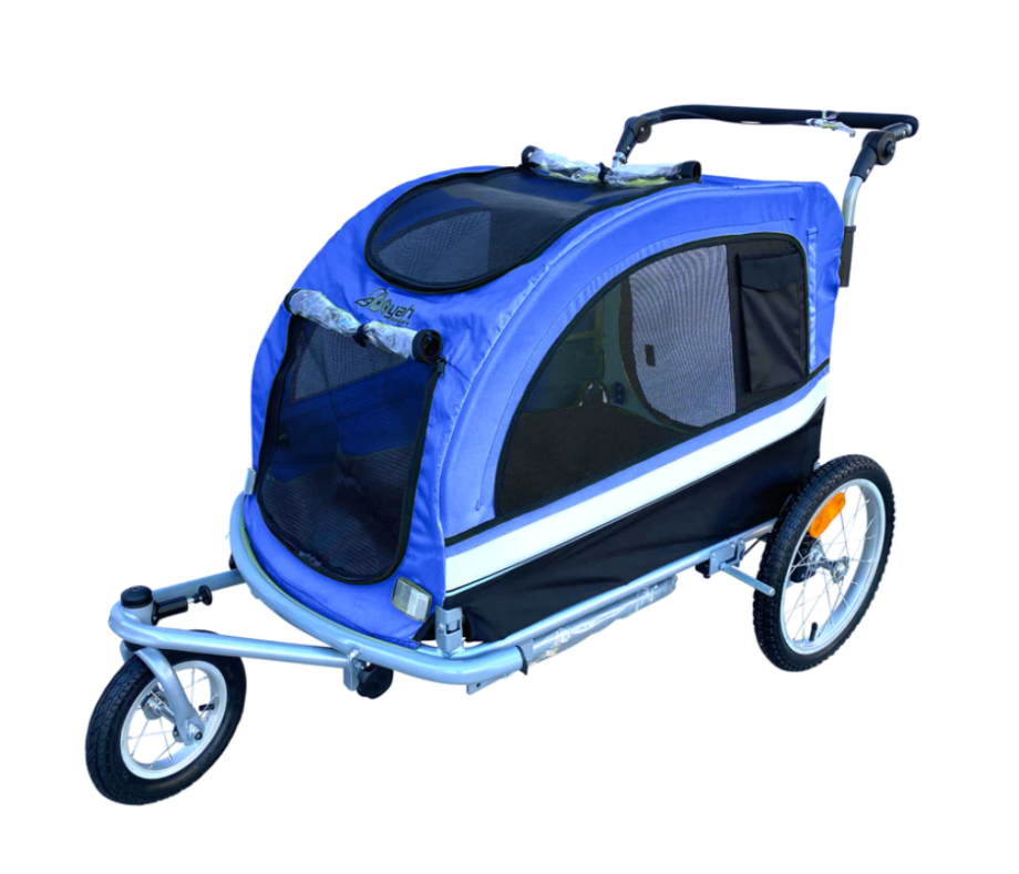 Booyah Dog Stroller Booyah Large Pet Dog Stroller, Bike Trailer And Jogger  With