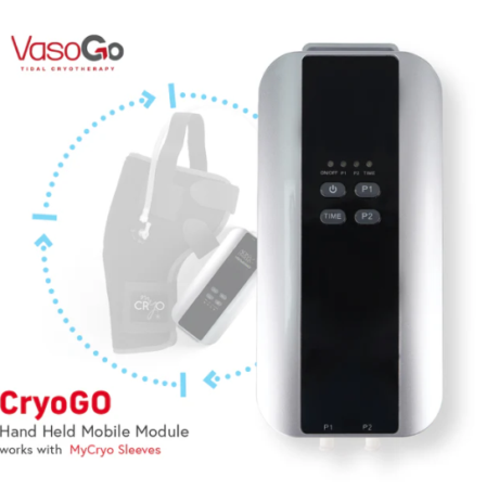 CRYOGO HANDHELD MOBILE CRYO-COMPRESSION CONTROLLER: Intermittent cold compression accelerates the healing process, reduces pain & swelling